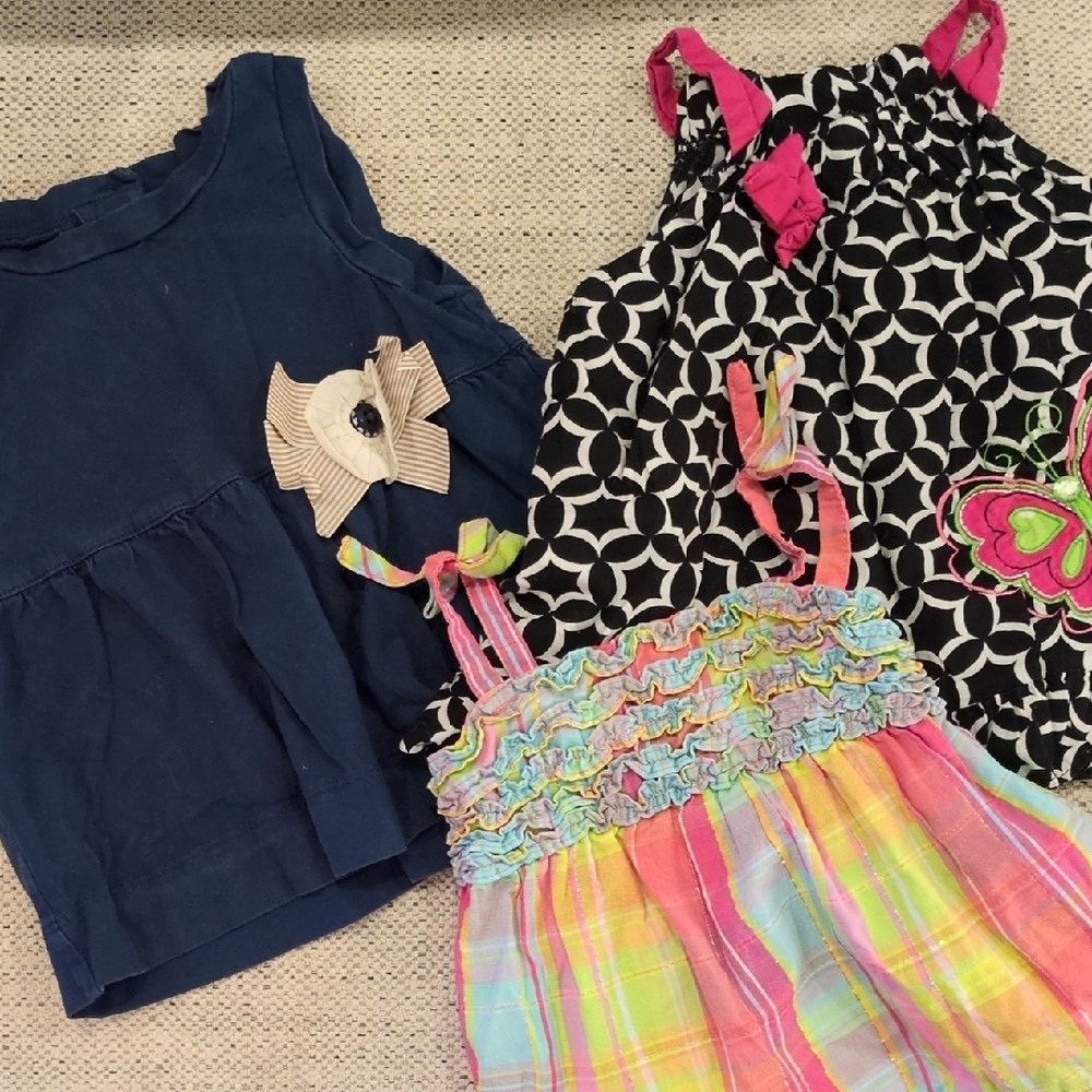 Colorful Girls' Summer Tops Set